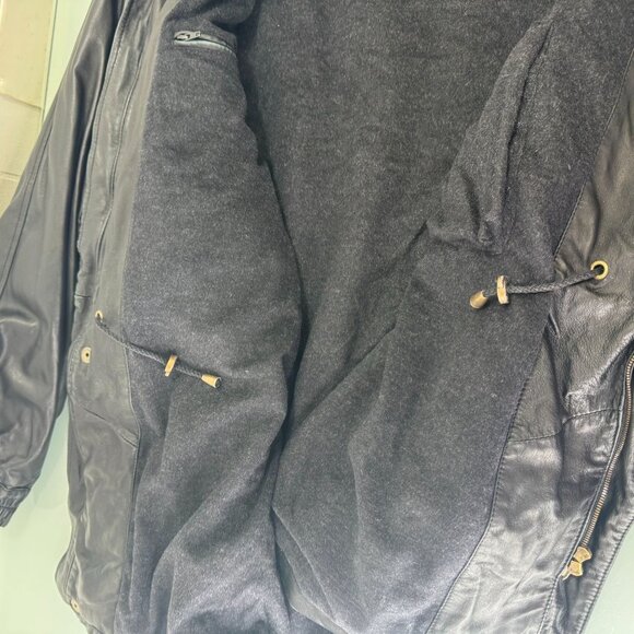 Vintage St. Croix Jacket Mens Large L 100% Lamb Leather Black - Picture 5 of 9